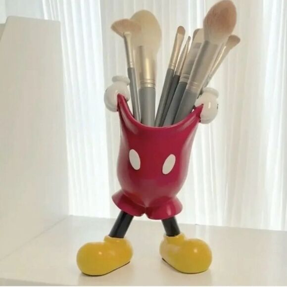 Mickey Mouse Pants Gloves Pen Pencils Brush Holder - Picture 1 of 3